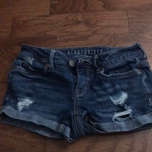 Aeropostale denim ripped shorts.